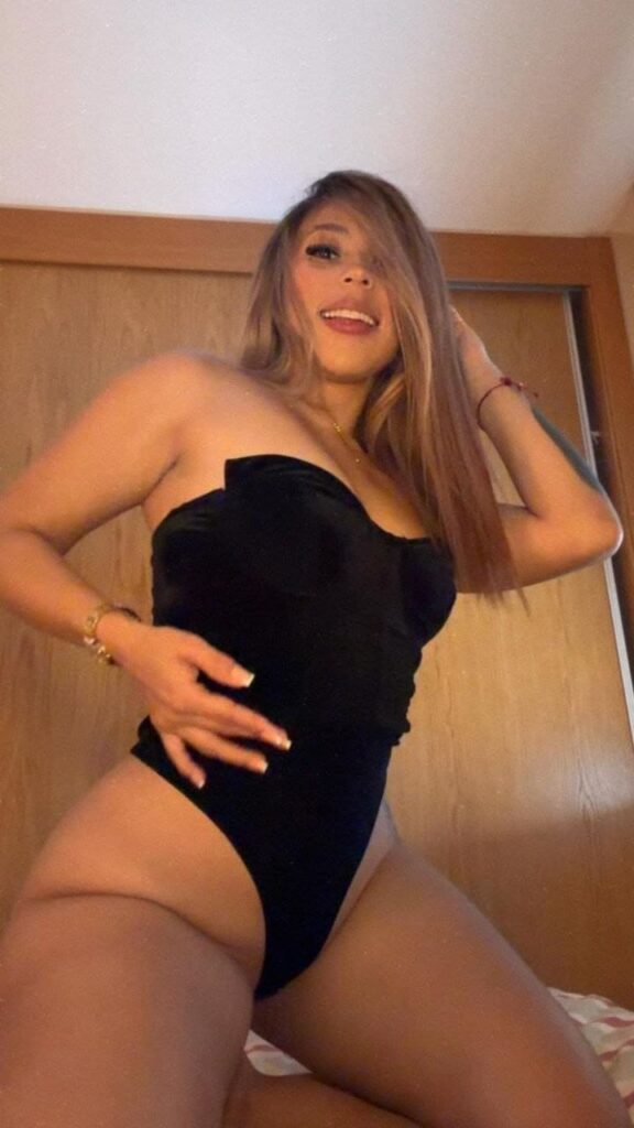 Violetta, 23 years old whore wears a black bodysuit with sweetheart neckline in Málaga-151